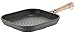 Produktbild Berndes Grillpfanne Bonanza Induktion 28 cm, eckige Pfanne mit 3-lagiger Antihaftversiegelung und Holzstiel, allherdtauglich robuster Aluguss, antihaft beschichtet, Schwarz
