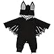 Runmeihe Baby Halloween Kostüm, Lustiges Fledermaus Kapuzen Outfit Set mit Ohrenmütze als Neugeborenes Halloween Kostüme 0-18 Monate (3-6monate （70cm）)