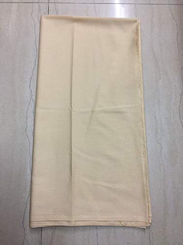 Image of BKRKJ Women's Lizibizi Cotton Unstitched Dress Material Plain Fabric by Meter for Sewing Suit,Salwar,Blouse,Shirt,Kurta,Pyjama,Pathani,Kameez,Chudidar,Patiyala (Beige 4, 1 Meter)