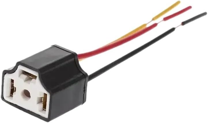 Female 9003 HB2 Car Headlight Bulb Holder Extension Wire L*/ED Lamp Connector Ceramic Pigtail Plug Adapter Socket 2 Pcs X7AE