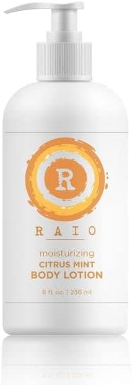 RAIO Citrus Mint Body Lotion - 8oz - Unisex, Lightweight and Absorbs Quickly, Ideal for all Skin Types