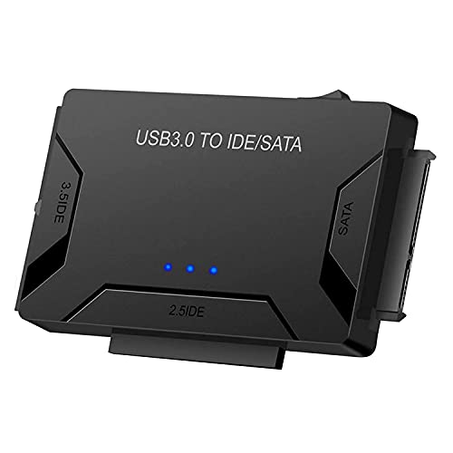 L40CS USB 3.0 vers IDE Docking SATA Convertisseur 2,5" 3,5" Kit d'adaptateur de disque dur externe USB 3.0 vers Sata et IDE Adaptateur USB SATA Convertisseur avec interrupteur d'alimentation Cover