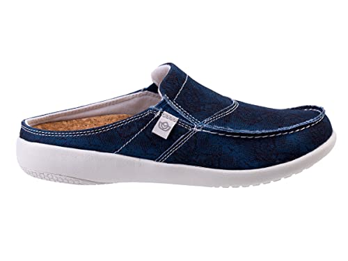 Mule Spenco Femme Siesta Snake en cuir imprimé serpent