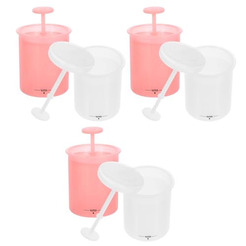 NOLITOY 6個 洗顔フォーム用泡立て器 手動スキンケアツール 顔 シャンプー ボディ対応 シンプルスリッシュ設計 実用的で清掃簡単 家族や友人