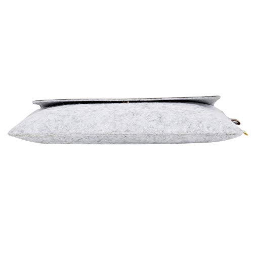 Image of OON 14 Inch Laptop Sleeve Thin Felt Grey (Light Grey, 14 Inch)