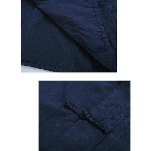 GVILTY Pure Cotton Kung Fu Martial Arts Suit Jacket Pants - Men Tang Suit Hanfu Chinese Traditional Clothes4