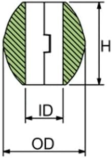 Martyr CMX05S - 1.25" D Zinc Barrel Collar Shaft Anode With Slotted Screw