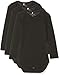 Produktbild NAME IT Unisex Baby Nbnbody 3p Ls Solid Noos Strampler, Schwarz (Schwarz Black), 74 (3er Pack)