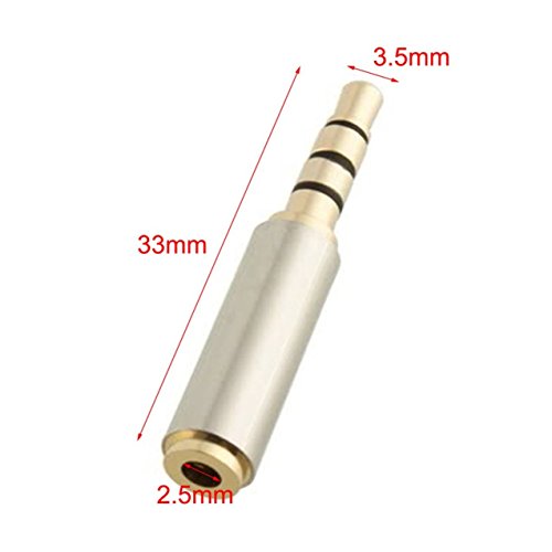 3.5mm to 2.5mm Male to Female Audio Stereo Adapter Plug Converter Adapter Headphone Jack Transfer Audio Connector - Image 6