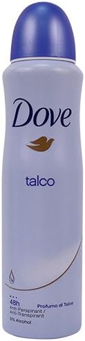 (2 PACK) DOVE Dry Spray Antiperspirant 48 hours, (Talco) 5oz