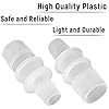 Quickun Plastic Hose Barb Reducer Fitting Barbed Reducing Union Adapter Splicer Mender Joint Fitting 144995 - View #2