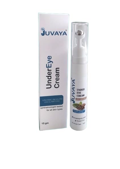 Under Eye Cream for Dark Circles, Fine Lines & Puffy Eyes | With Cooling Roller Applicator | Reduces Eye Bags, Hydrates & Brightens Under Eye Area | Ophthalmologist & Dermatologically Tested | For All Skin Types (15 g)-image-43