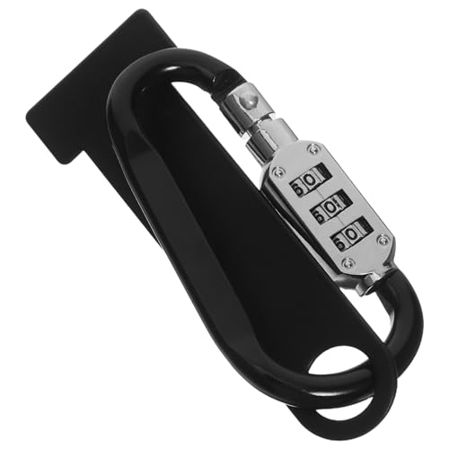 Parliky Candado Antirrobo para Casco de Moto con Soporte Diseño Fácil Instalación Compatible Mayoría de Modelos Seguridad para Motocicletas y Accesorios Ciclismo