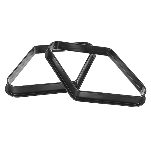 Hemoton Pool Ball Rack 9-Ball Diamond Billiard Rack Triangle Frame Storage Tray