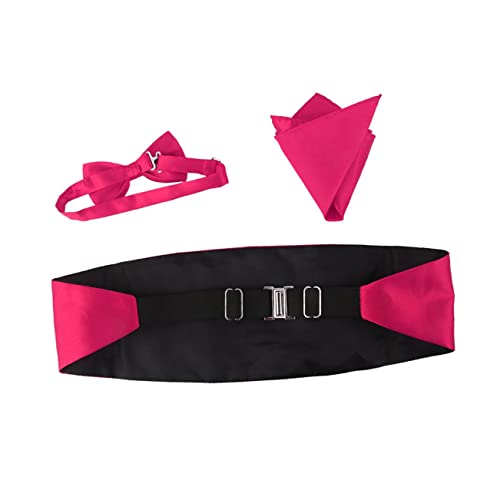 Set 3 piezas pajarita, fajín y pañuelo para mujer miniatura 6