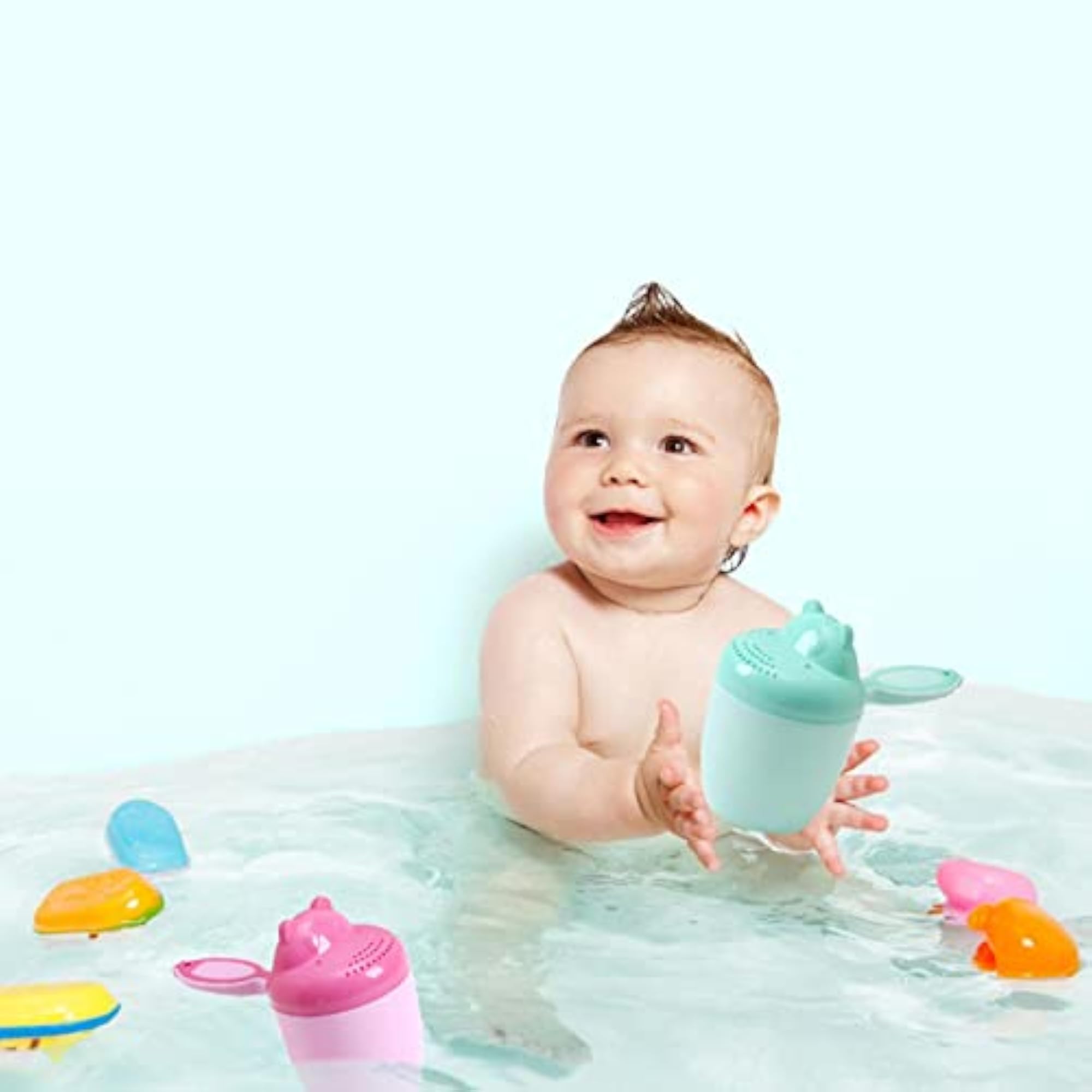 Bath Rinse Cup Shampoo Rinser for Kids, Pink
