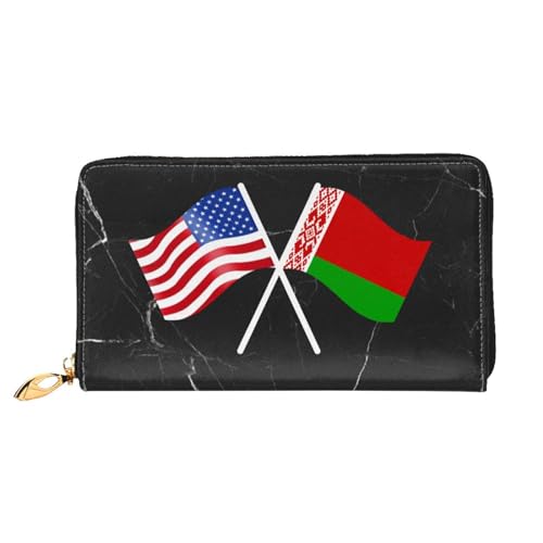 American And Belarus Flag Wallet Card Bag2
