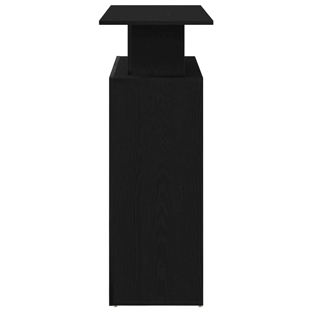 vidaXL Mostrador de recepción Negro 100x40x104 cm Madera de ingeniería