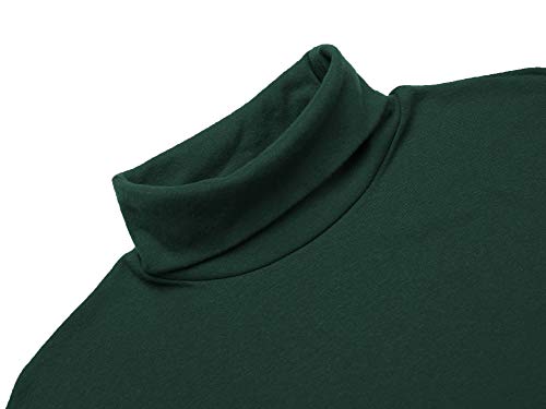 Image of Poriff Men's Casual Slim Fit Basic Tops Knitted Thermal Turtleneck Pullover Sweater