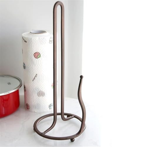Toallero de papel de estilo retro independiente para accesorios de cocina y hogar 6
