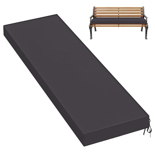 Pakunoda Outdoor Bench Cushion Waterproof Bench Pad,60×18 Inch,Grey