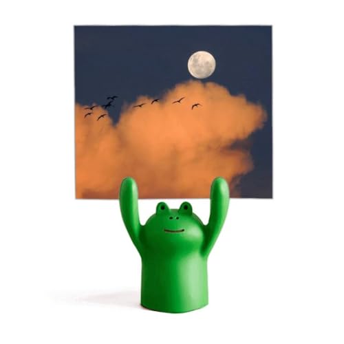 Porte-mémo grenouille lune pour décorer un bureau d'enfant style nuit étoilée art déco