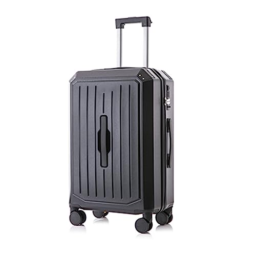Kitchen Sink Suitcase Luggage with Spinner Wheels, Large Capacity Charging Password Travel Trolley Case, with Cup Holder, 20 In/22 In/24 In/26 In/28 Inch Carry On (Black 28 in)
