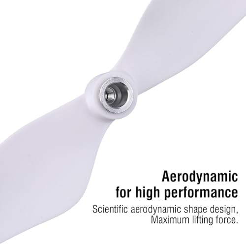 RC Drohne Propellerblätter, CW/CCW Selbstsichernde Propeller Blades für 2/3 E300, 2 Paar (Weiß + Blau) für Aerial Photography, Racing, FPV