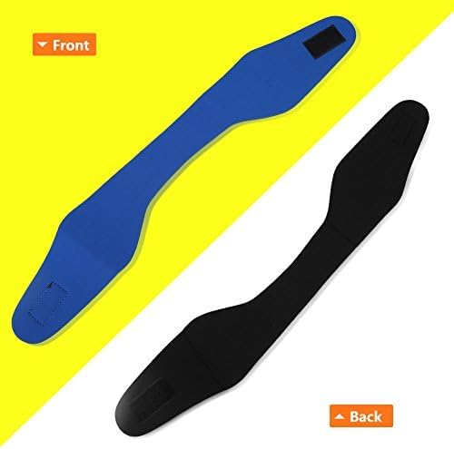 Miniatura 5 de VGEBY Diadema de natación, banda elástica ajustable para los oídos, impermeable, tapones para los oídos para niños y adultos (L-azul) protector de