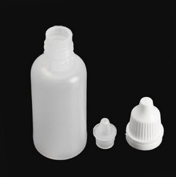Vista 3 de 50 botellas vacías de plástico con gotero de 0.3 fl oz, 0.3 fl oz, 0.5 fl oz, 0.7 fl oz, 1.0 fl oz (gotas de enchufe extraíble), botella de plástico