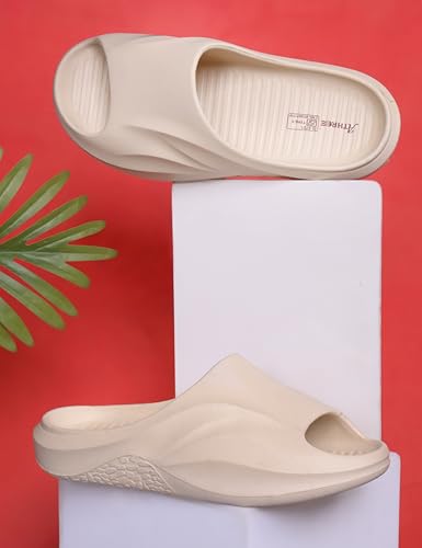 Image of ATHREE Slippers for Man Soft Lightweight | Chappal for Men Daily use Casual Slipper | Stylish Sleeper for Mens EVA Flip Flops Home use Gents Footwear for Man Pack of 1