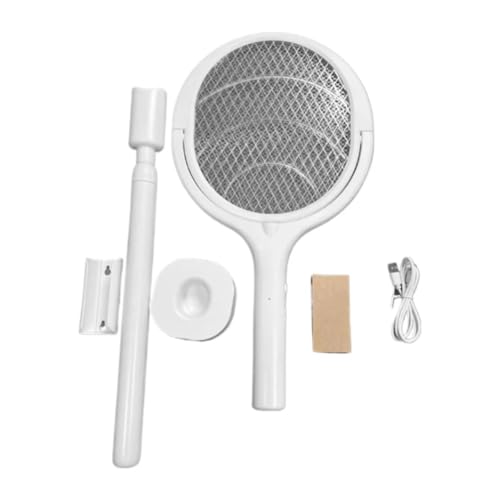 Matamoscas con cabeza giratoria 5/6 en 1, asesino de mosquitos con barra telescópica (Long Type)
