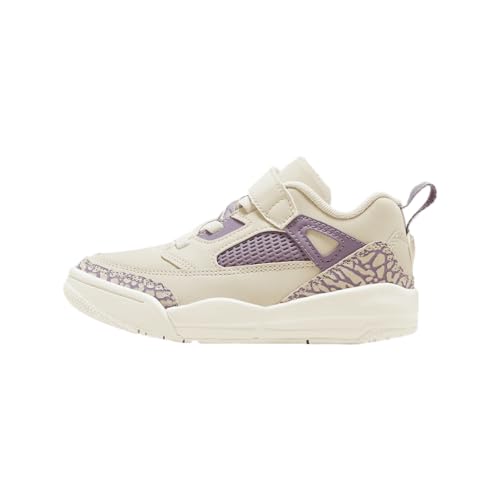 Jordan Spizike Low Little Kids' Shoes (FQ3951-200, Legend Light Brown/Violet Dust/Sail/CRI) Size 1.5