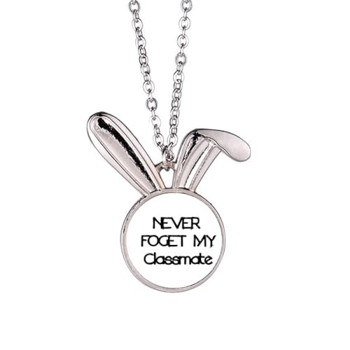 Collier lapin cadeau remise de diplôme pour une amie