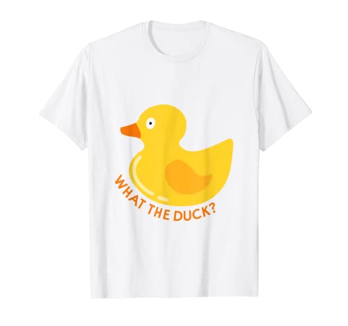 What The Duck Shirt Animal Pun Cool Funny Gift homens mulheres Tee t-shirt, Branco, Pequeno
