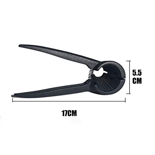 JINGYAN Casse-Noisette Cuisine Casse-Noisette Clip en Acier Inoxydable Creative Rapide Cracker Walnuts décortiqueur de Noix Ouvert Fruits Shell Outils de Cuisine Pratique. (Noir)