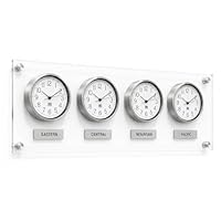 B.B.HORAIRE Time Zone Clock Elegant Modern Mondial Wall Clock Silent Non Ticking Quartz Analog item