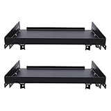 Eminchu Garagen-Klapplagerregal, 2er-Pack Robustes Wandregal, Werkstattregal mit Lippe, Ideal für Elektrowerkzeuge, Werkzeugkasten und Küchenbüro, 45,6 Kg Tragkraft