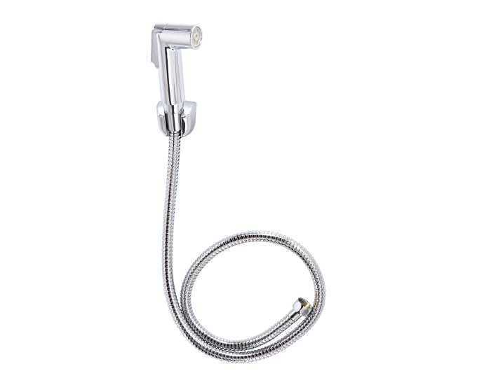 Image of Cera Health Faucet with SS Hose Pipe & Hook | Easy Install Handheld Bidet Spray | Bathroom Hygiene Solution | F8030108AB