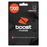 Boost Mobile 300 Prepaid Multi Fit SIM Card Starter Kit