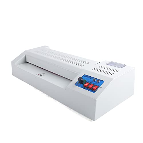 Laminator, Electric Thermal Laminating Machine for A4/A3 Paper, Hot/Cold Roll Laminattor Machine No Bubbles Machine 19.3 * 8.3in for Office Home Use 600W 110V