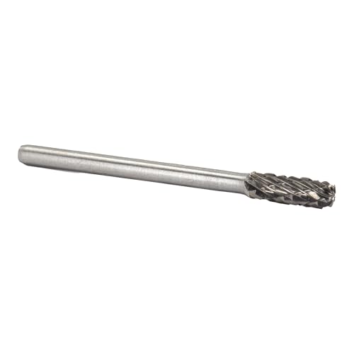 Image of Drill America SC-52 Carbide Burr /Rotary File Cylindrical Radius-End Double Cut for Die Grinder 5 /32 inch Dia. x 1 /2 inch Cut Length with 1 /8 inch Shank and 2 inch Overall Length, DUL Series