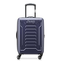 Jeep JH004C Hardside Expandable Luggage with Spinner Wheels, Peacoat Navy, Carry-On 20 Inch