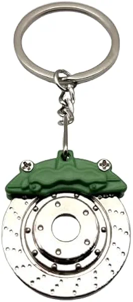 IZROLO Metal Racing Brake Disc Keyring Car Motorcycle Keychain Souvenir Gift Waist Buckle Bag Pendant