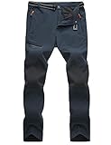 MAGCOMSEN Mens Pants Waterproof Pants Hiking Pants for Men Work Pants Quick Dry Pants Softshell Pants Summer Pants Lightweight Pants Camping Pants Dark Grey