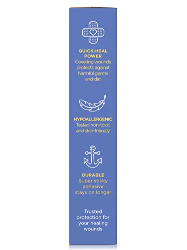 Image of Ouchie Non-Toxic Printed Bandages Double Combo (40 Pack) - Space Blue