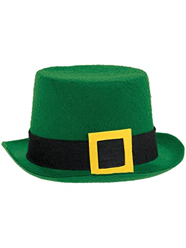 Luxurious Green St. Patrick's Day Felt Top Hat - 5' x 6.5' (Pack Of 1) - Perfect For...