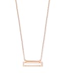 Kendra Scott Leanor Short Pendant Necklace for Women, Dainty Fashion Jewelry, 14k Rose Gold-Plated,