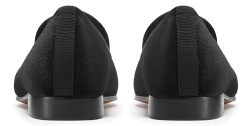 Image of Journey West Women's Velvet Loafer Flat with Embroidery Velvet Slippers