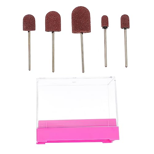 Chapeaux de ponceuse à ongles Healvian avec boîte de rangement pour manucure